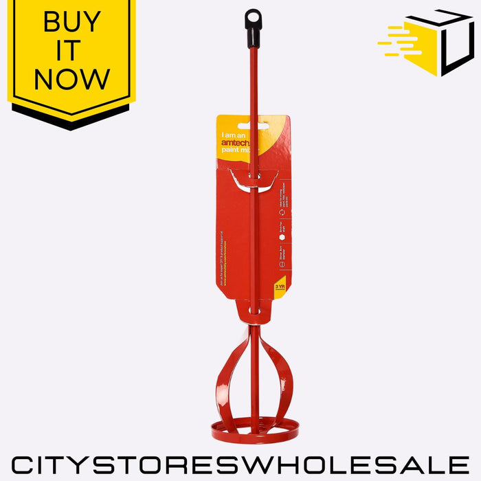 Paint Mixer Stick Amtech Red 430mm x 80mm Heavy Duty Mixing Tool For Paint