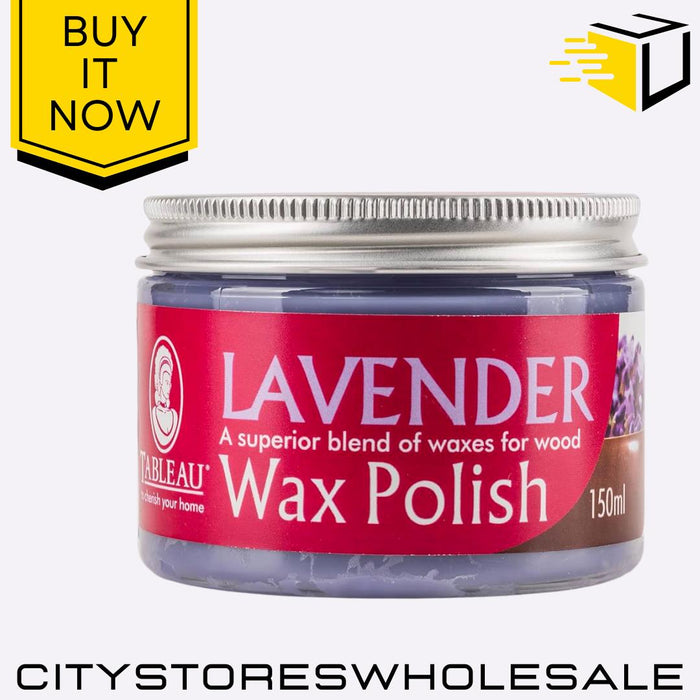 Lavender Wax Polish Wood Furniture Shine & Protection Polish 150ml Tableau
