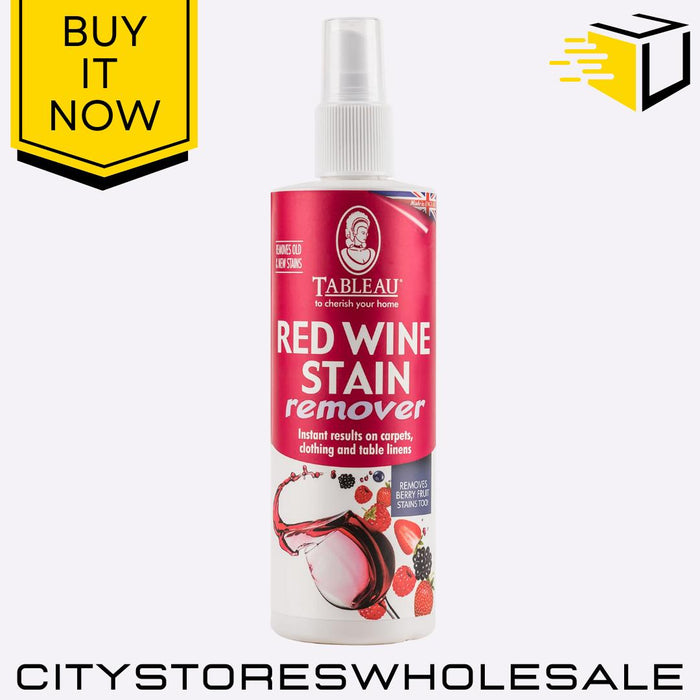 Red Wine Stain Remover Spray Removes Wine Stains From Carpets 250ml Tableau