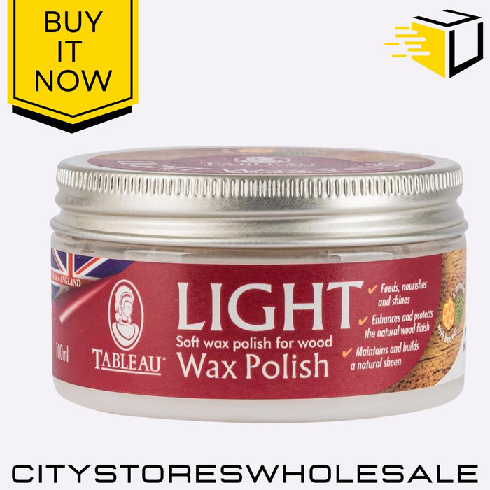 Light Wax Small Wood Polish & Protector For Furniture & Floors 100ml Tableau