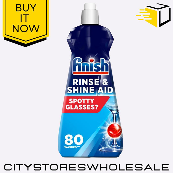 Rinse Aid Regular Fast Drying, Streak-Free Shine, Spot-Free Dishes 800ml Finish