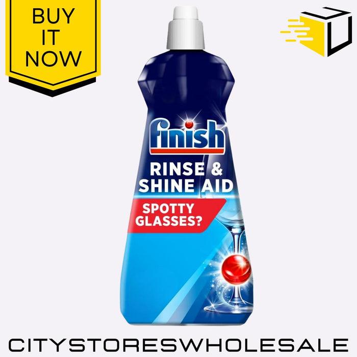 Rinse Aid Regular Fast Drying, Streak-Free Shine, Spot-Free Dishes 400ml Finish