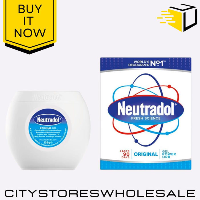 Original Gel Air Freshener Odour Destroyer Home Office Long Last 140g Neutradol