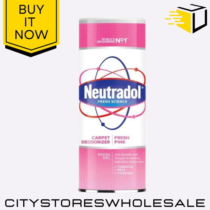 Carpet Deodorizer Fresh Pink Odour Neutraliser Eliminates Smell 350g Neutradol