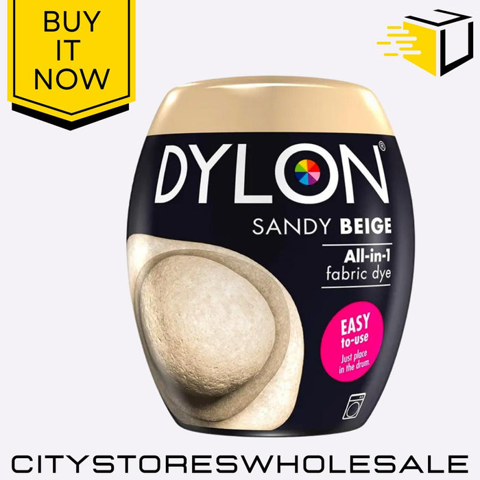 All In One Dylon Fabric Machine Dye Pod Sandy Beige Clothes Washing 350g