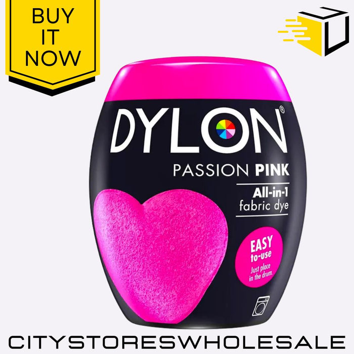 All In One Dylon Fabric Machine Dye Pod Passion Pink Clothes Washing 350g