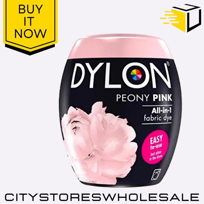 All In One Dylon Fabric Machine Dye Pod Peony Pink Clothes Washing 350g