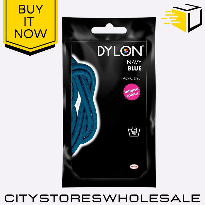 Fabric Dylon Hand Dye Navy Blue Clothes & Fabric Dye Intense Jeans 50g