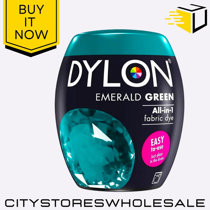 All In One Dylon Fabric Machine Dye Pod Emerald Green Clothes Washing 350g