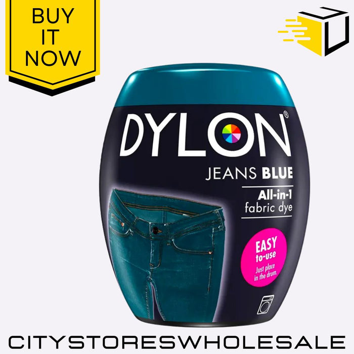 All In One Dylon Fabric Machine Dye Pod Jeans Blue Clothes Washing 350g