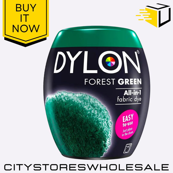 All In One Dylon Fabric Machine Dye Pod Forest Green Clothes Washing 350g