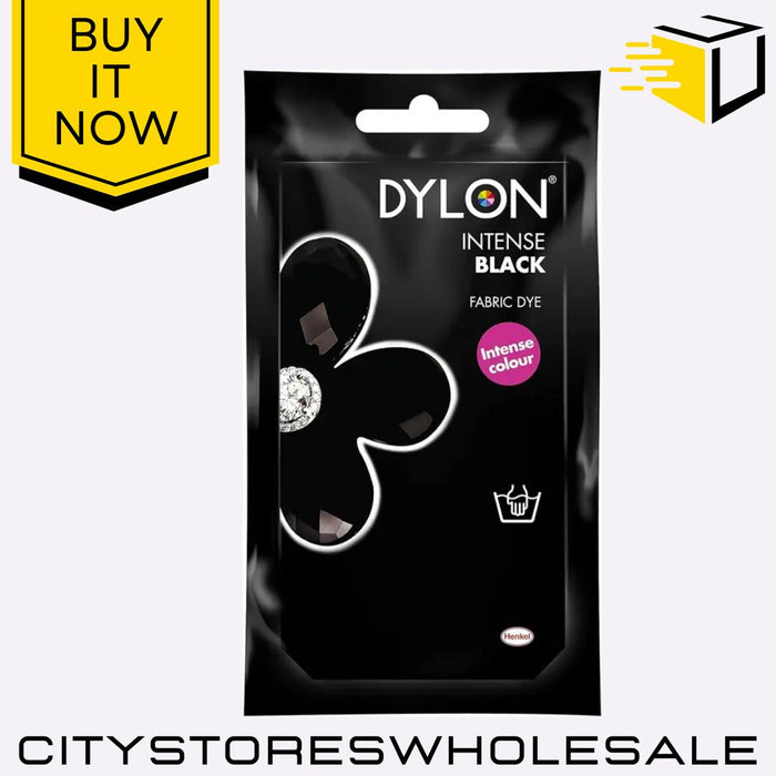 Fabric Hand Dye Dylon Velvet Black / Intense Black Clothes & Fabric Dye 50g