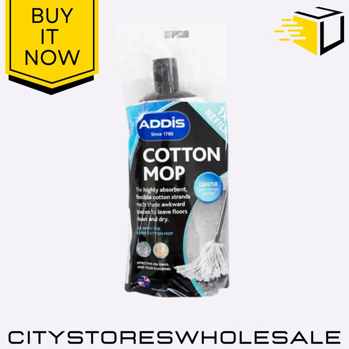 Cotton Mop Refill Replacement Head for Floor Cleaning Super Absorbent Addis