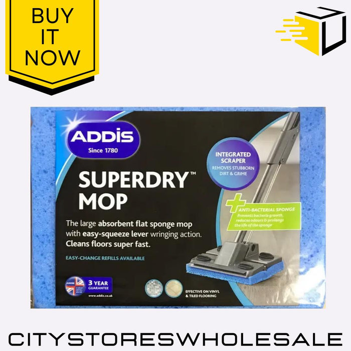 Superdry Mop Refill Pad Replacement Super Absorbent, Easy Fit, Long-Last Addis