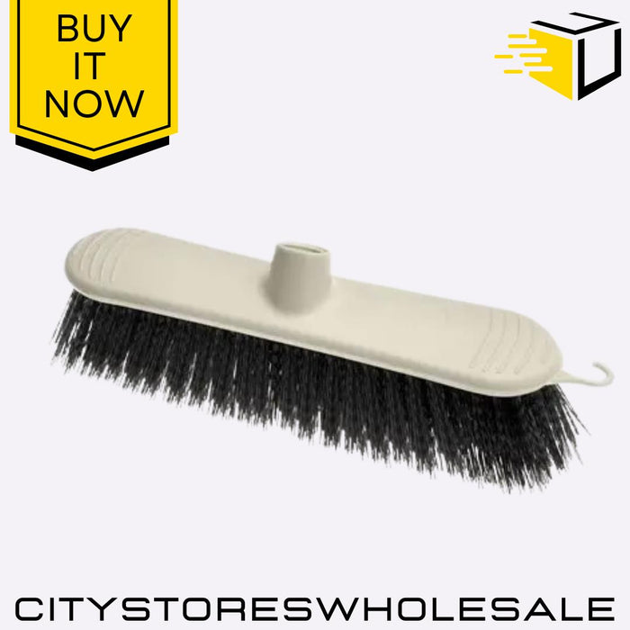 Broom Head Stiff Bristles Heavy Duty Outdoor Indoor Sweeping Brush Linen Addis