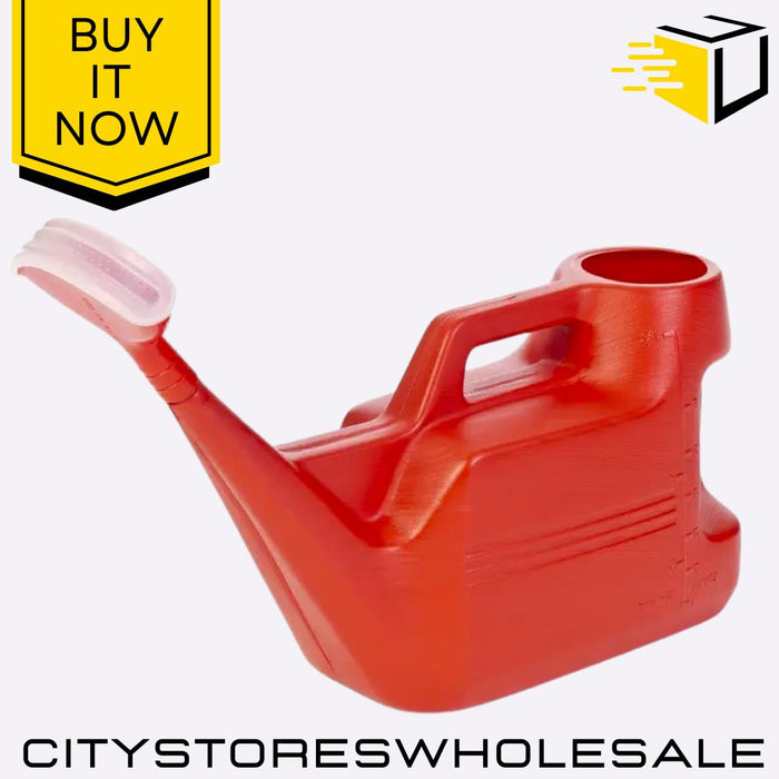 7L Weed Control Watering Can Red Garden Sprayer Long Spout Outdoor Plant Feeder