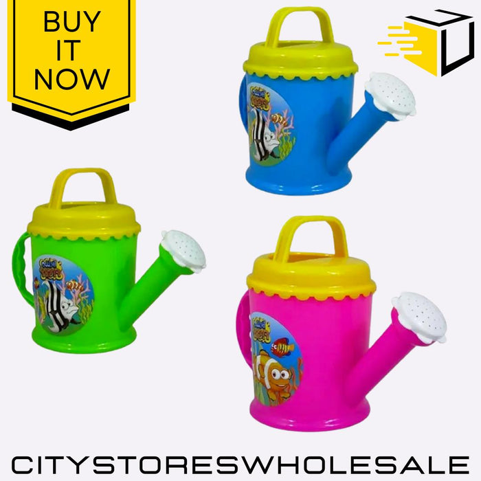 Watering Hello Fishy Can Toy For Kids Garden Beach Outdoor Fun Random Colour