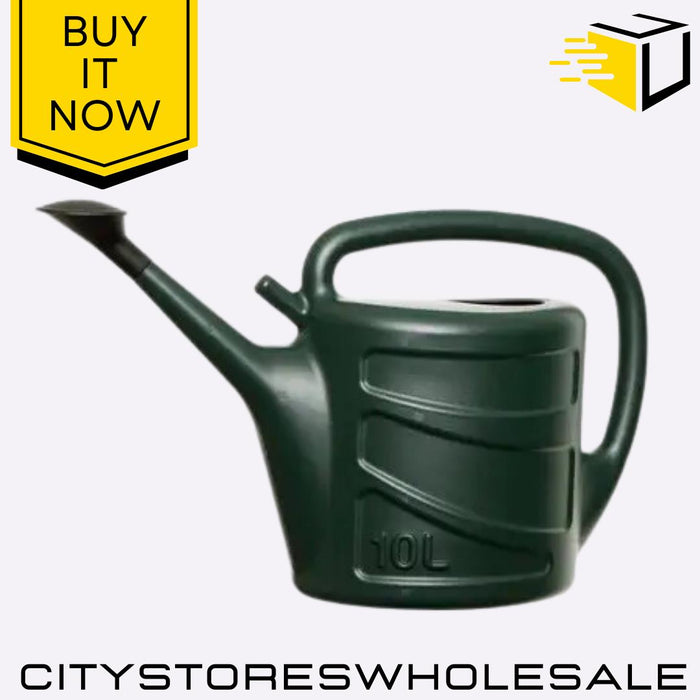 Green Whitefurze Watering Can 7L Durable & Lightweight With Easy Pour Spout