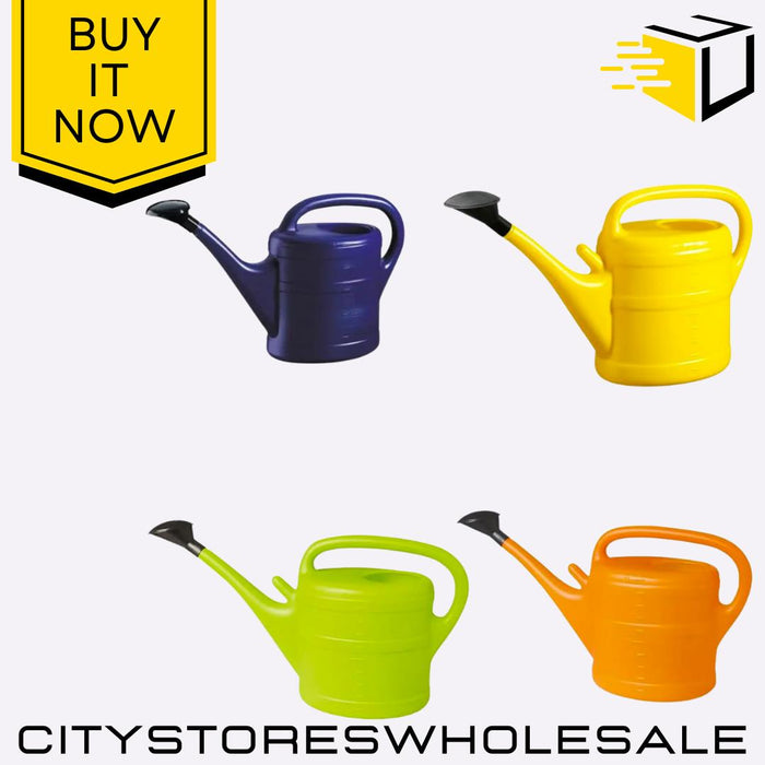 Plastic Geli Watering Can 5L Garden Water Can Large Capacity Random Colour