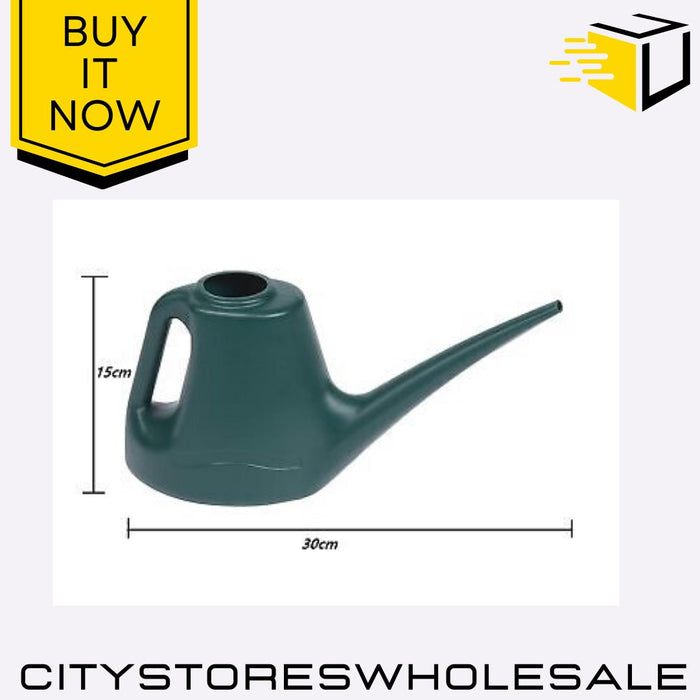 1L Ward Woodstock Watering Can Green Plastic Indoor Outdoor Garden Plant Pot