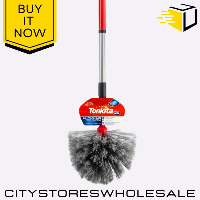 Cobweb Duster Brush with Telescopic Handle Extendable Cleaner Tonkita