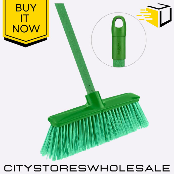 WLG Indoor Push Broom Soft Bristles Dust Floor Sweeper Cleaning Brush Tonkita