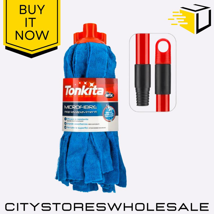 Microfibre Mop with Handle Deep Clean Floor Mop for Home & Office Tonkita