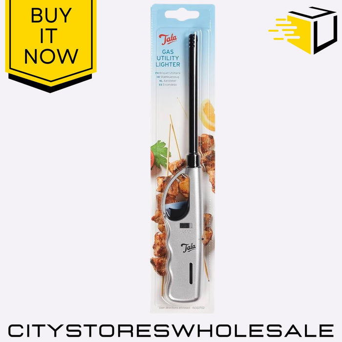 Long Reach Refillable Gas Lighter Adjustable Flame for BBQ Candles Grill Tala