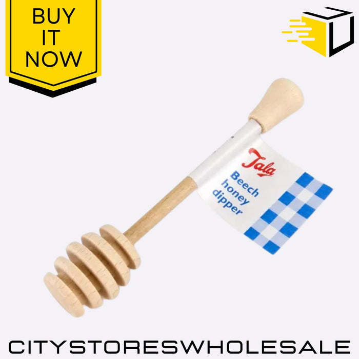 FSC Beech Honey Dipper Natural Wood Drizzler Stick for Honey Jars Jams Tala