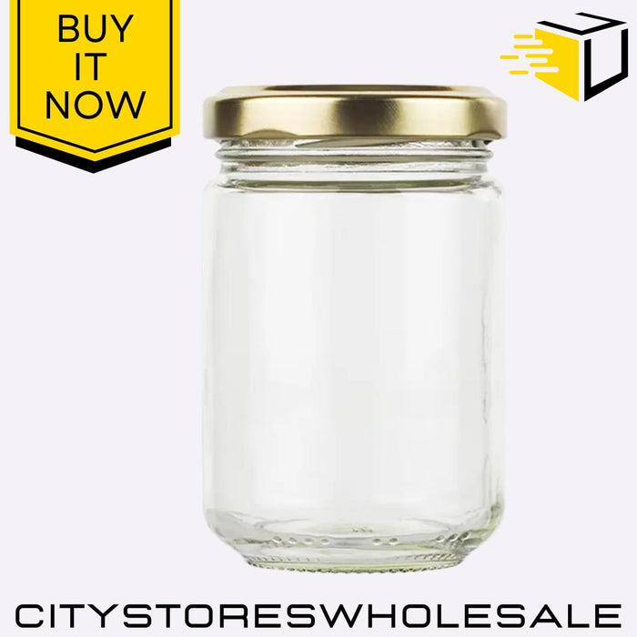 Glass Screw Top Jar Storage Preserve Jam Pickles Spices Kitchen 156ml Tala