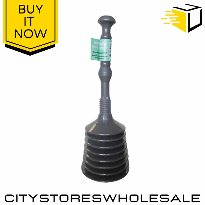 Maxi Plunger Heavy Duty Sink Toilet Drain Unblocker Powerful Tool Buffalo