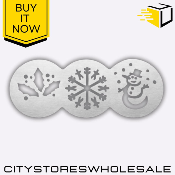 Steel Cake Stencils Set Baking Decoration Templates Reusable Durable Tools Tala