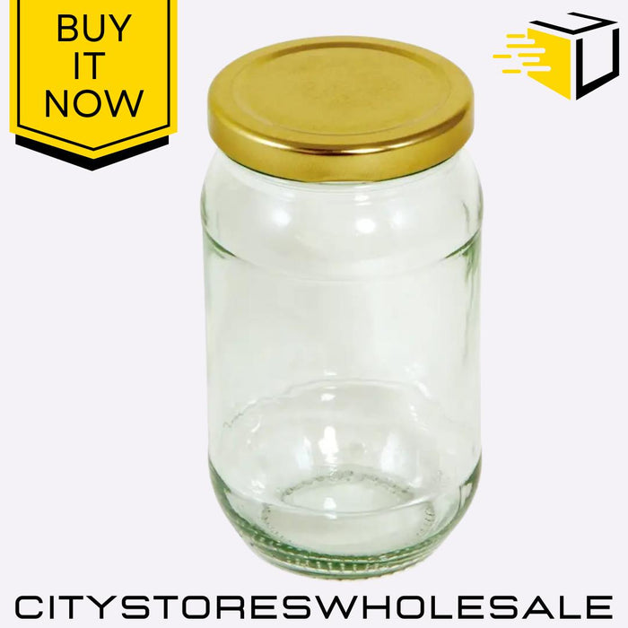 Preserve Jar 32oz 900g Glass Storage Jar with Gold Screw Lid Airtight Seal Tala