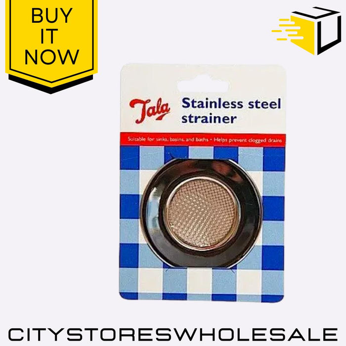 Stainless Steel Mini Sink Strainer Plug Silver 7cm Kitchen Drain Filter Tala