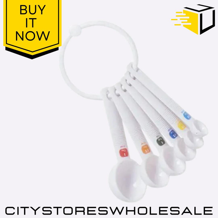 Plastic Measuring Spoons Kitchen Baking Cooking Tools Utensils Set of 6 Tala