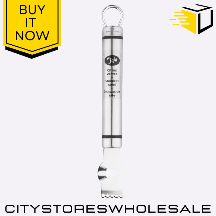 Stainless Steel Zester Grater Citrus Lemon Lime Cheese Kitchen Utensil Tool Tala