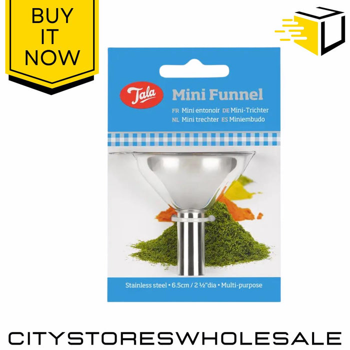 Stainless Steel Mini Funnel 5.5cm Small Kitchen Oil Jam Filter Tool Tala