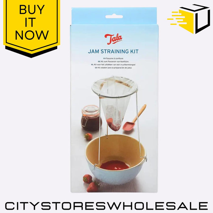 Jam Straining Kit with Stand & Bag Ideal for Jelly Preserves Chutneys Tala