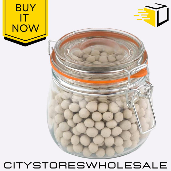 380ml Glass Jar with Ceramic Baking Beans Ideal for Blind Baking & Pies Tala