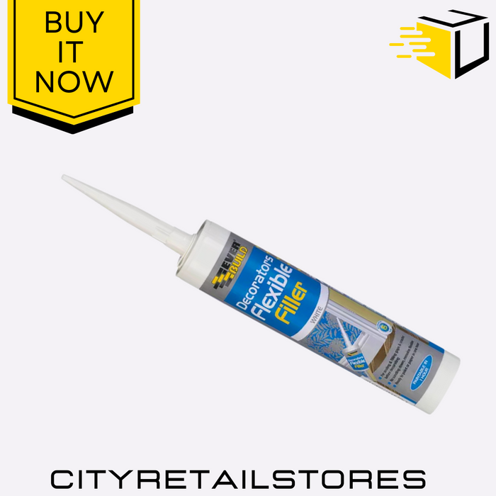 Crack Resistant Flexible Decorators Filler White Paintable Seal Everbuild