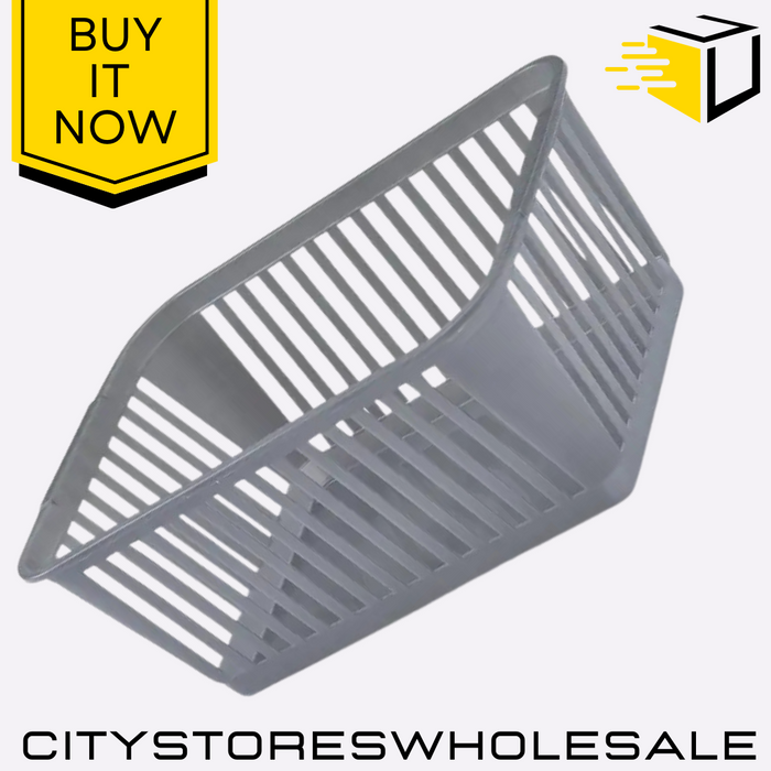 Handy Basket Silver 45cm Storage Solution For Home & Garden Whitefurze