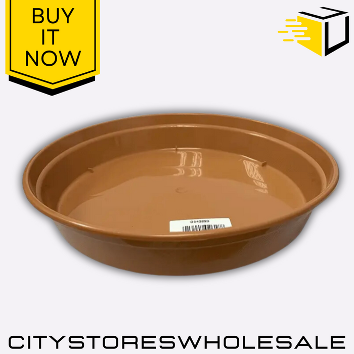 Garden Pot Saucer for 38cm Plant Pots Durable Terracotta Base Tray Whitefurze