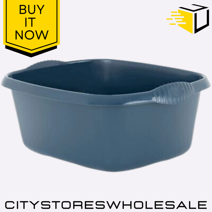 Casa 39cm Rectangular Bowl Navy Durable Plastic Serving Dish For Kitchen Wham