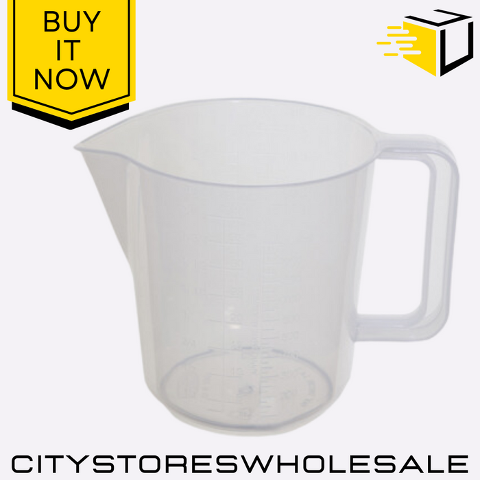 Durable Plastic Measuring Jug Clear Markings Kitchen 1 Pint Whitefurze