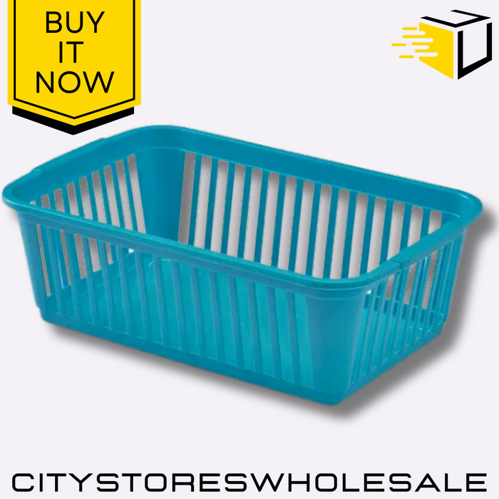 Handy Basket Teal 45cm Storage Solution For Home & Garden Whitefurze