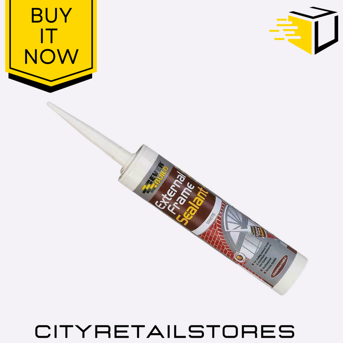 290ml Everbuild External Frame Sealant White Flexible Weatherproof Sealant