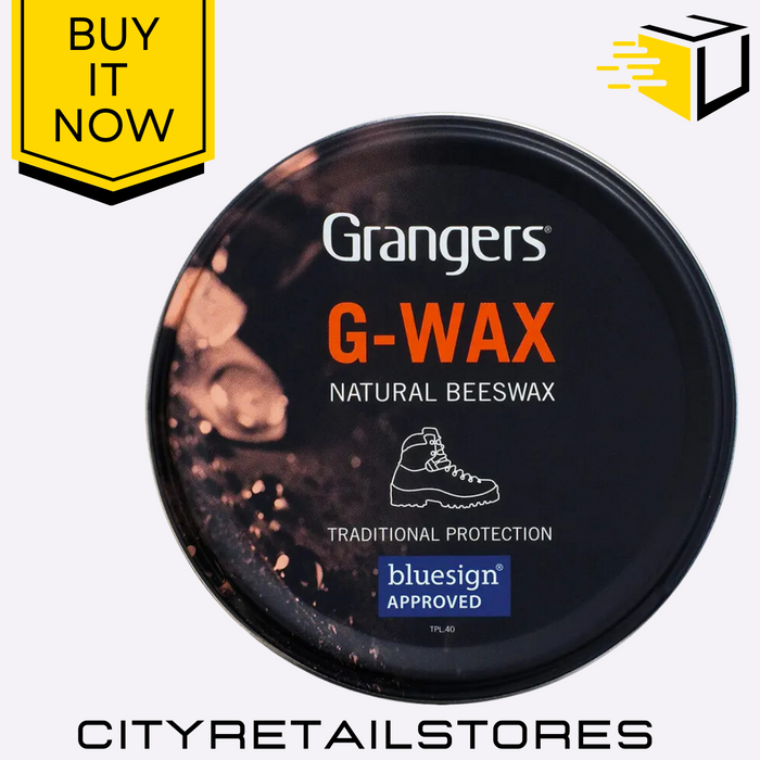 G Wax Tin Water-Repellent Conditioner Camping Leather Protection Shoes Boots 80g