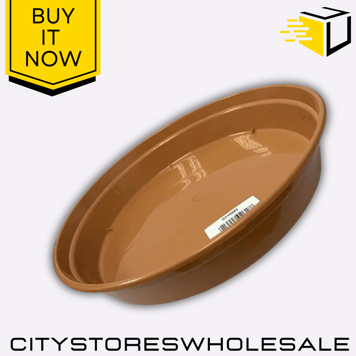 Garden Pot Saucer for 38cm Plant Pots Durable Terracotta Base Tray Whitefurze