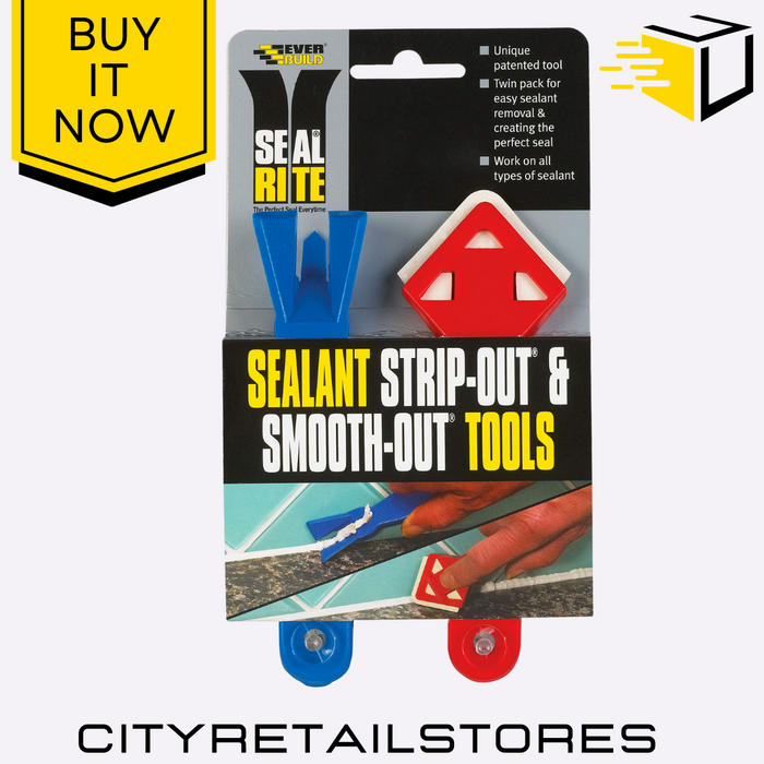 Sealant Strip Out & Smooth Out Everbuild Tool Silicone Remover & Smoother Kit