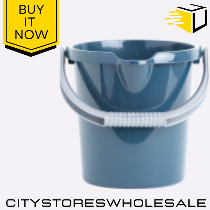 Casa 5L Bucket Navy Blue Durable Plastic Design With Handle For Cleaning Wham